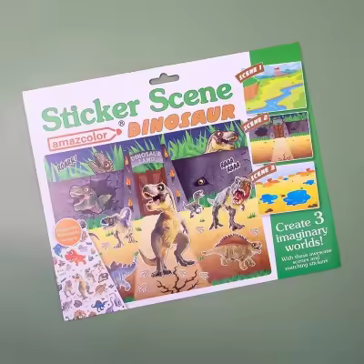 518d3e9506fa949e88aa38c557938186.jpg_400x400q75 Sticker Book – Dinosaur - Image 1