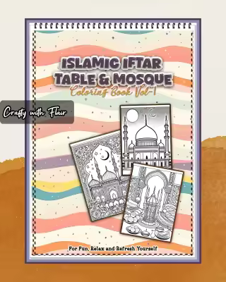 S4c533eb7e1bb4800a6e8fc36e005bff9Y.jpg_400x400q75 Islamic Learning Book – Islamic Coloring (Level 1) - Image 1